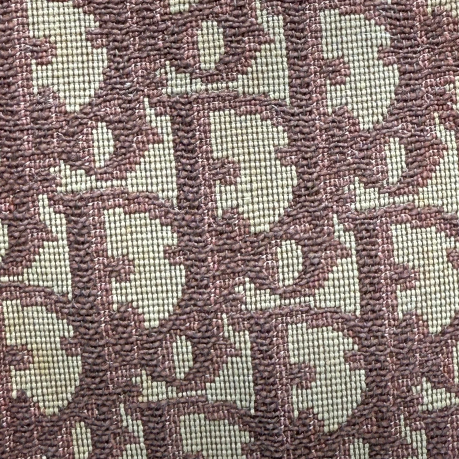 Trotter Boston Bag Burgundy Canvas and Leather Small - Image 7