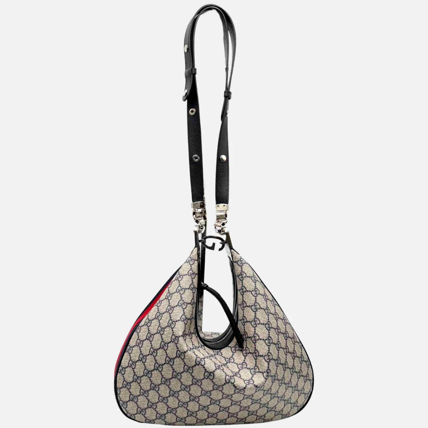 Attache Shoulder Bag Beige GG Supreme Canvas Large - Image 7