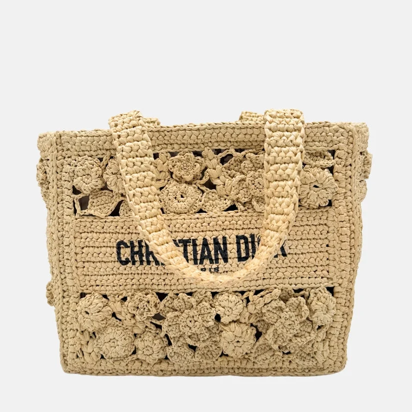 Book Tote Small Natural Raffia - Image 7