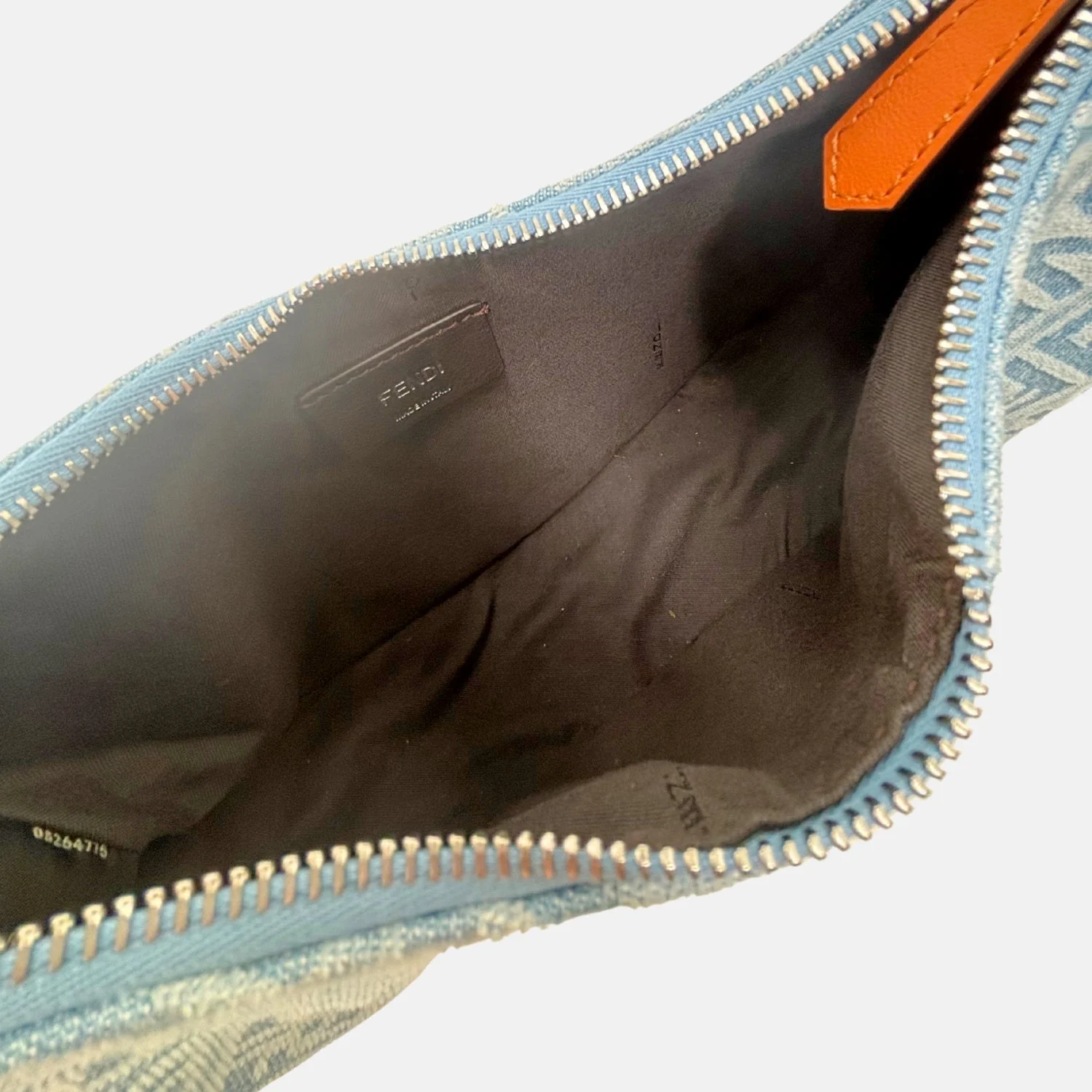 Fendigraphy Hobo Bag Blue Denim - Image 7