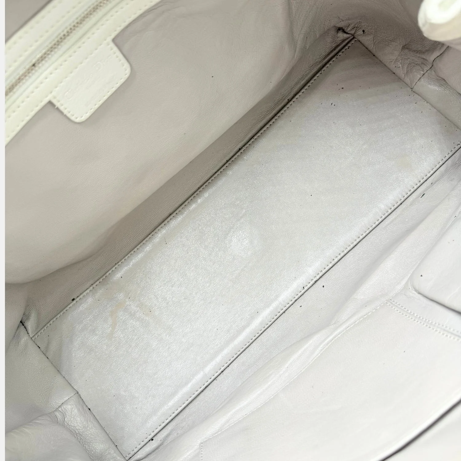 My Dior Satchel White Leather - Image 7