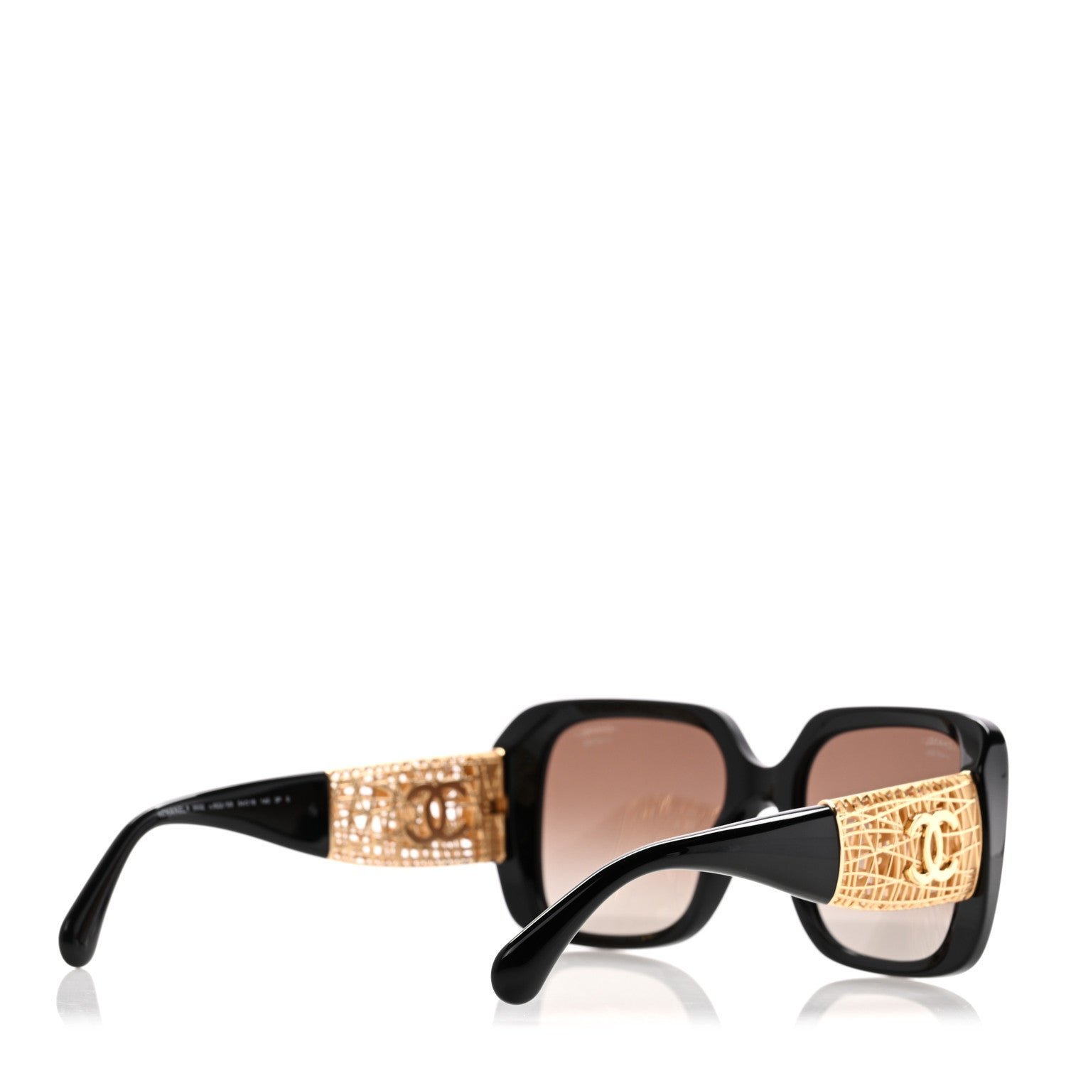 Acetate Metal Polarized Square Sunglasses 5532 Black - Image 4