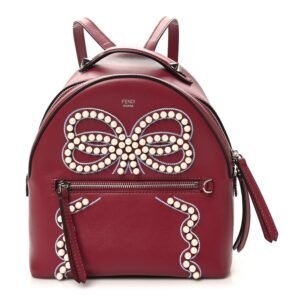 Fendi Vitello Liberty Pearl Romantic Bow Mini Backpack