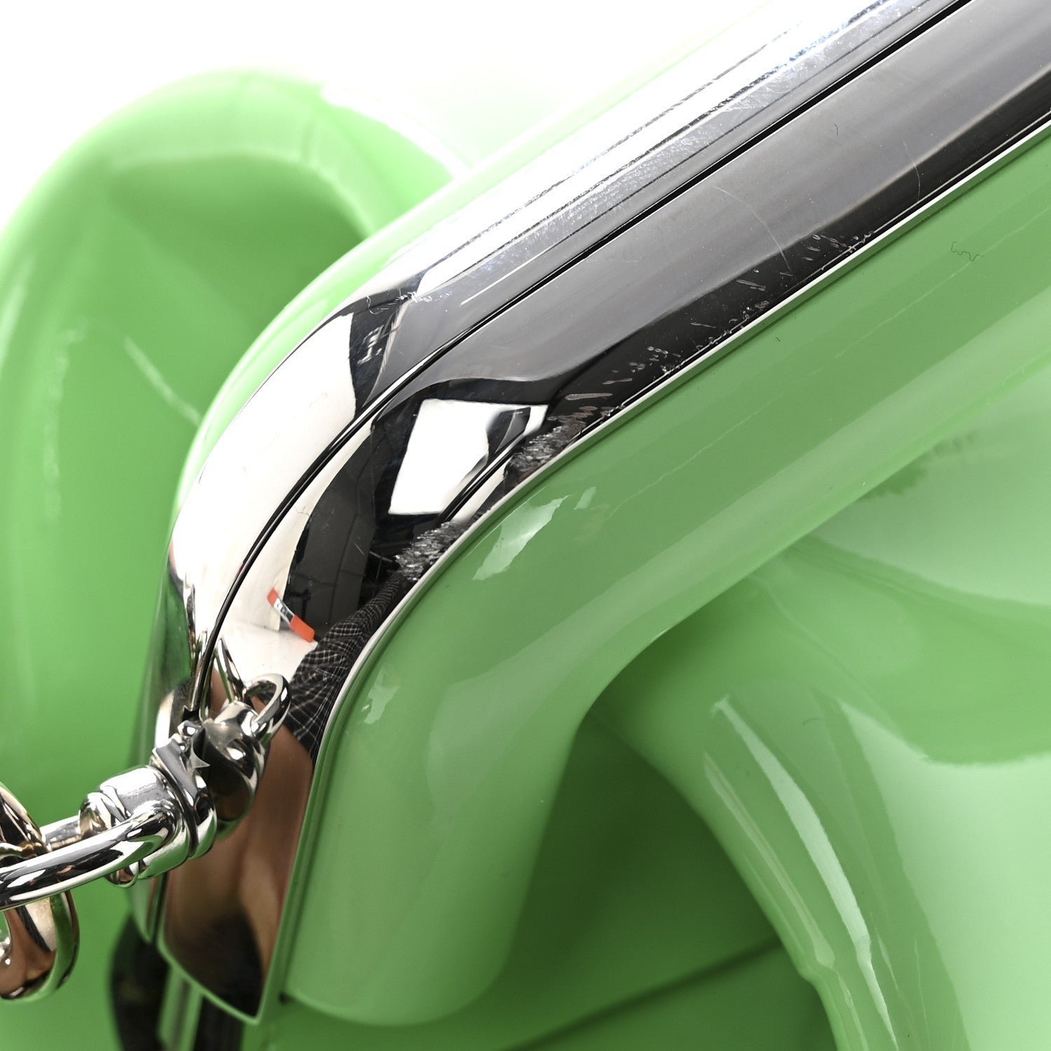 Fendi First Midi Edamame Green Patent Leather Bag - Image 11