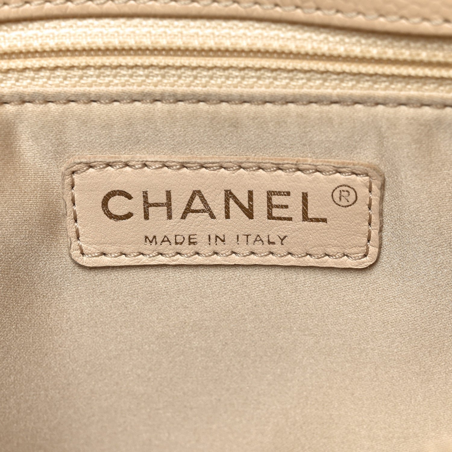 Caviar Quilted Grand Shopping Tote GST Beige - Image 6