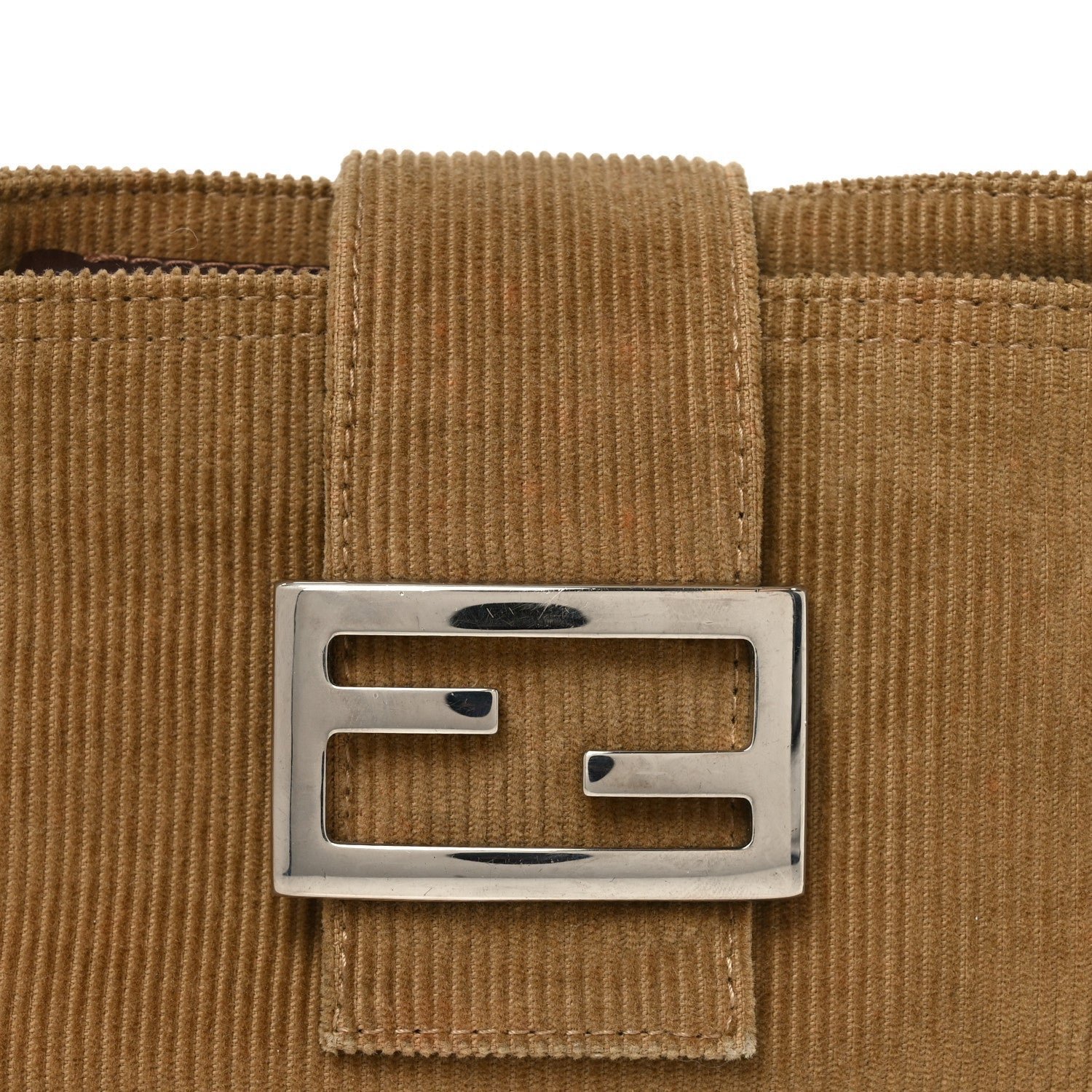 Fendi Corduroy Baguette Small Shoulder Bag - Image 8