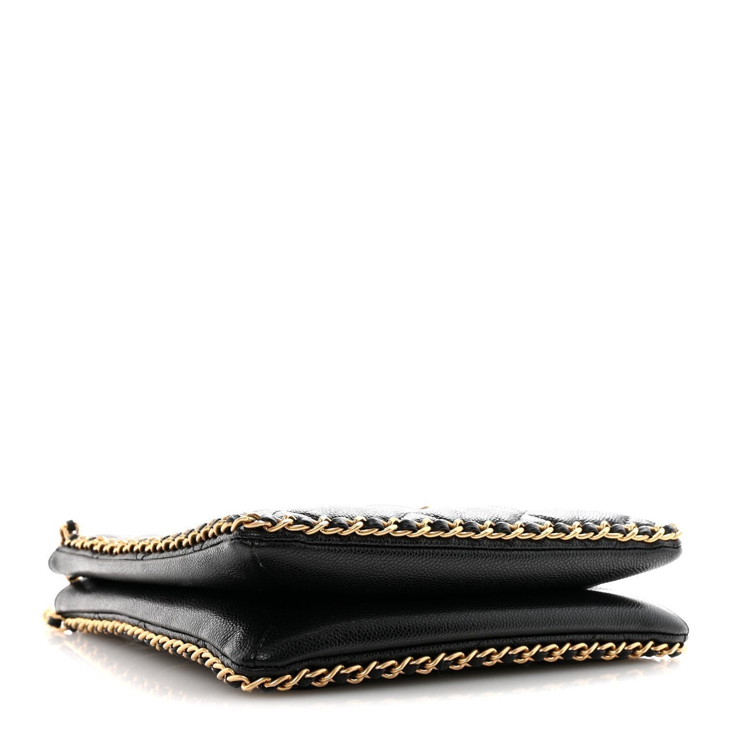 Caviar Quilted Mini Never Ending Chain Tote Black - Image 4