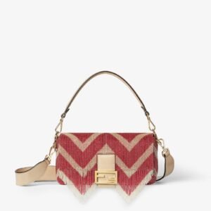 Fendi Two-Tone Beads And Fringes Baguette
