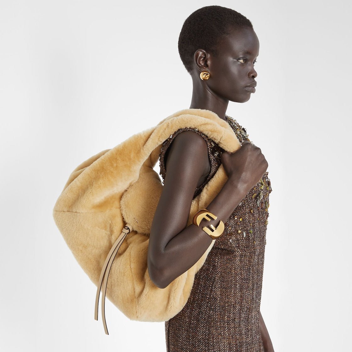 Fendi Fendi Spy Shearling Bag - Image 2