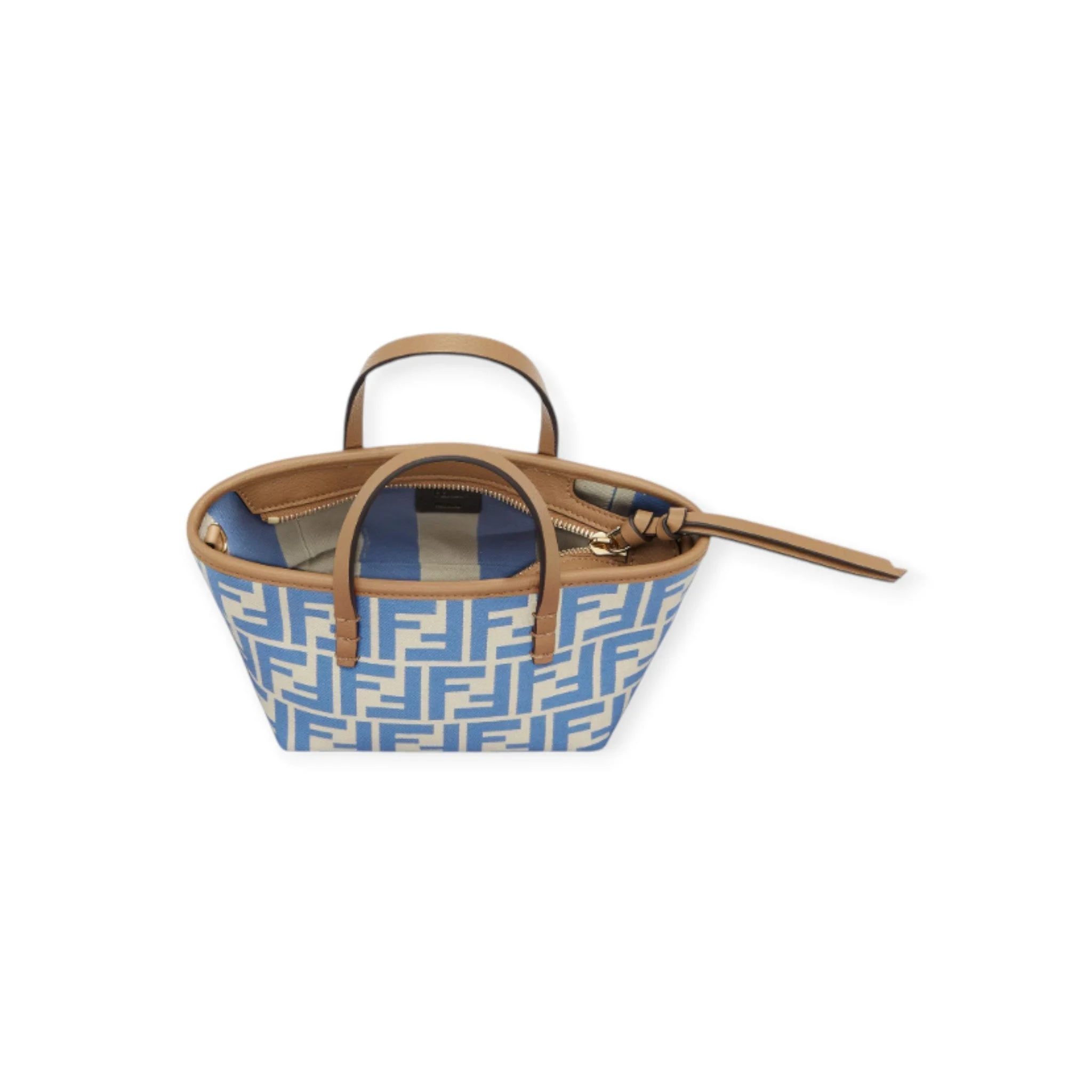 Light Blue Ff Jacquard Mini Bag - Image 4