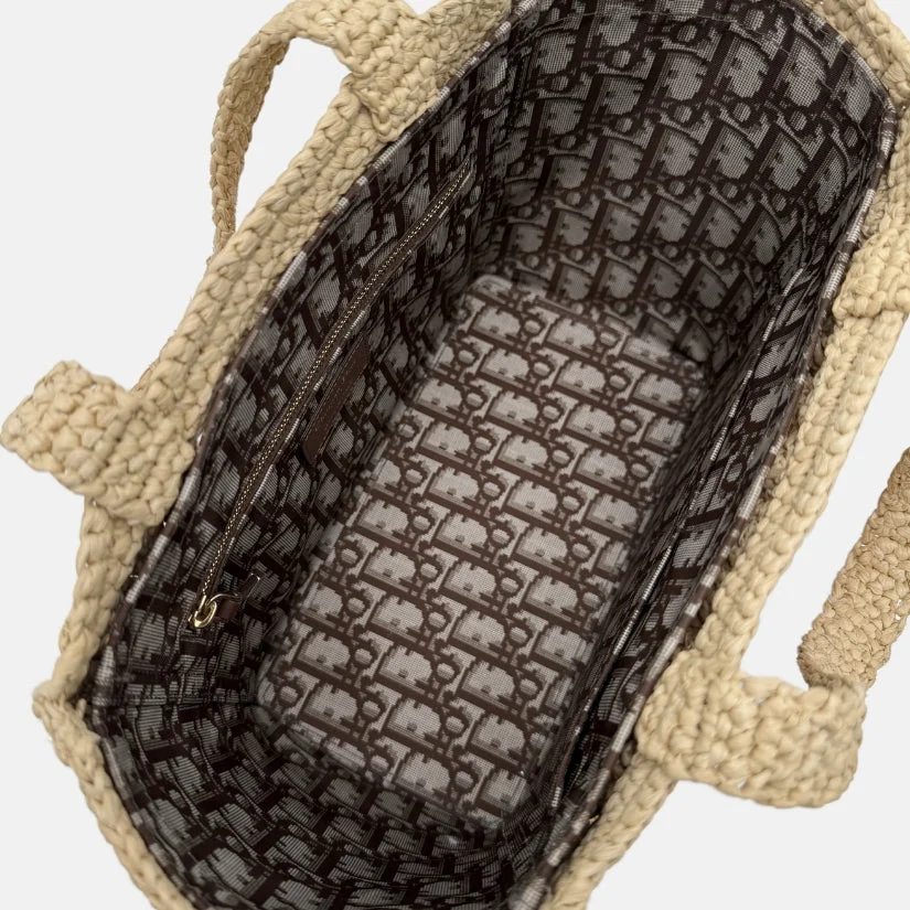 Book Tote Small Natural Raffia - Image 8