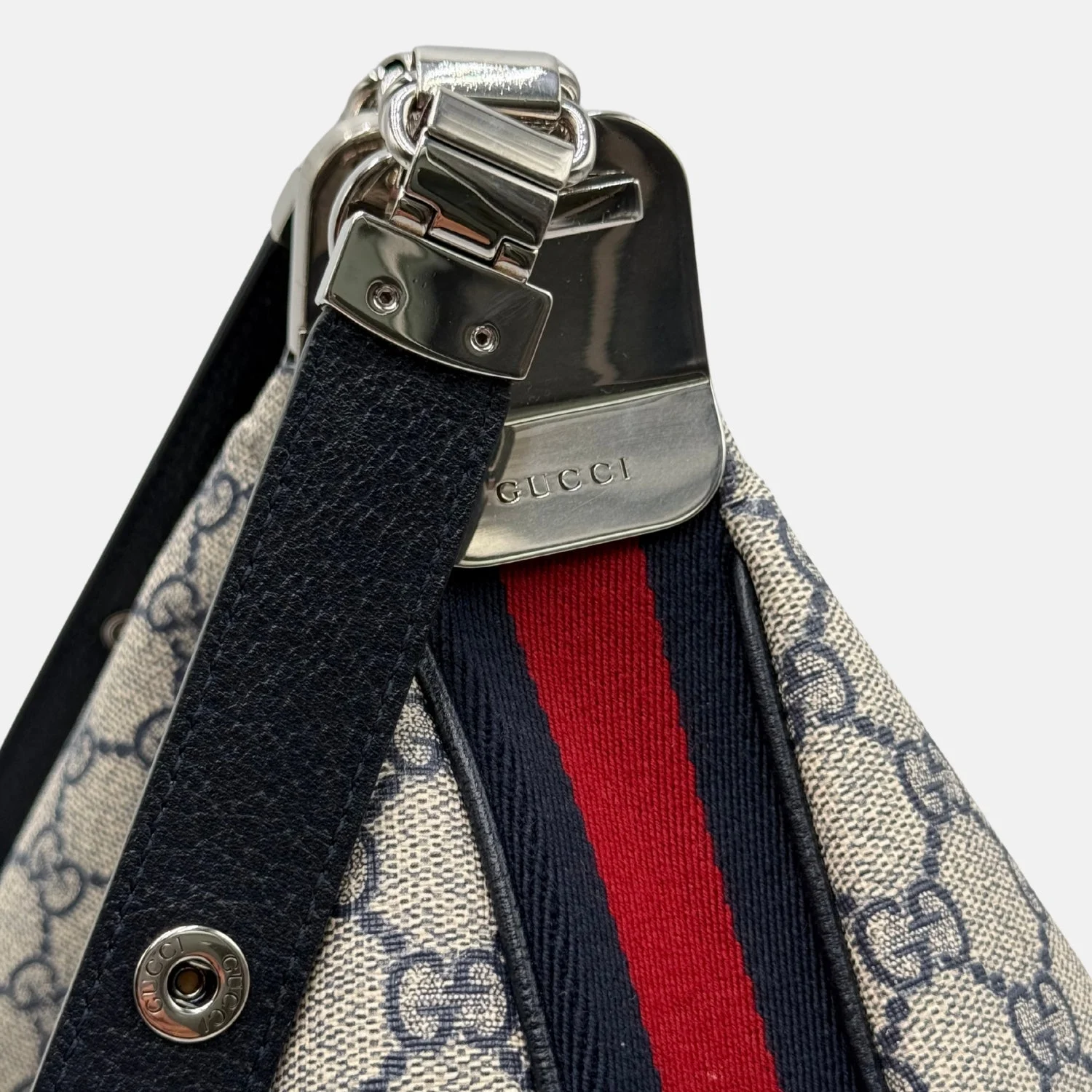 Attache Shoulder Bag Beige GG Supreme Canvas Large - Image 8