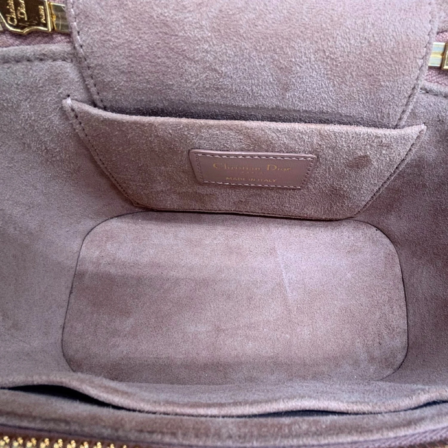 Vanity Case Dusty Pink Cannage Leather - Image 2