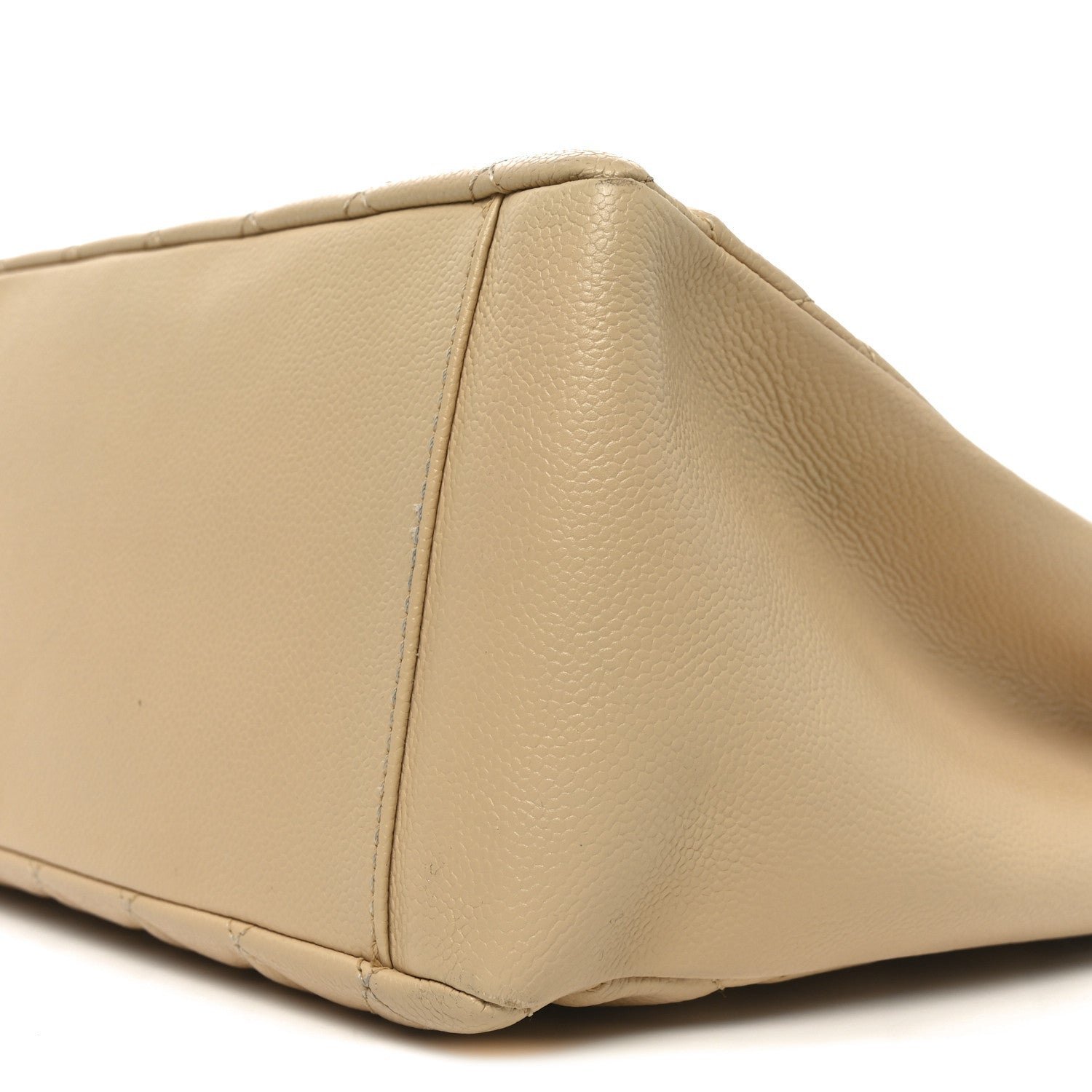 Caviar Quilted Grand Shopping Tote GST Beige - Image 10