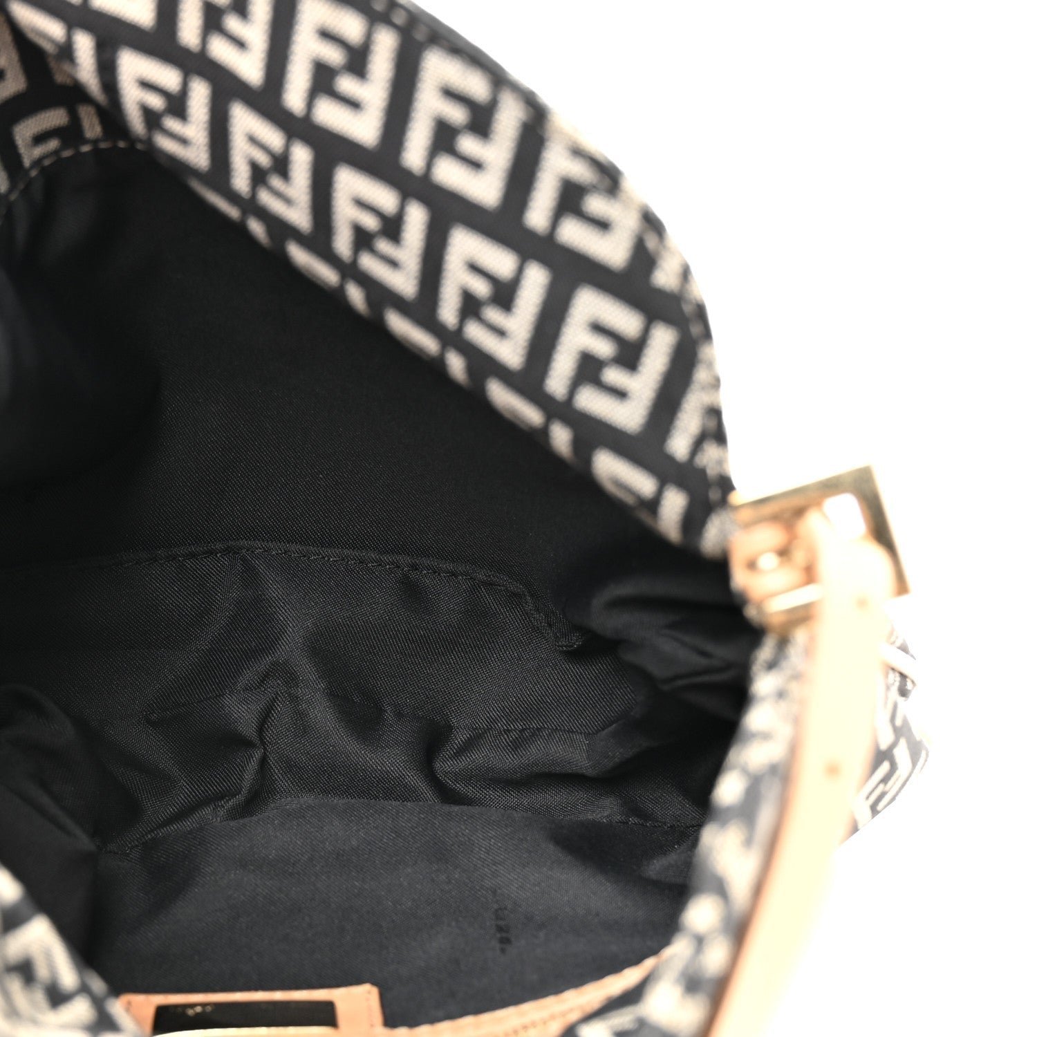 Fendi Zucchino Baguette (Beige/Black Canvas) - Image 5
