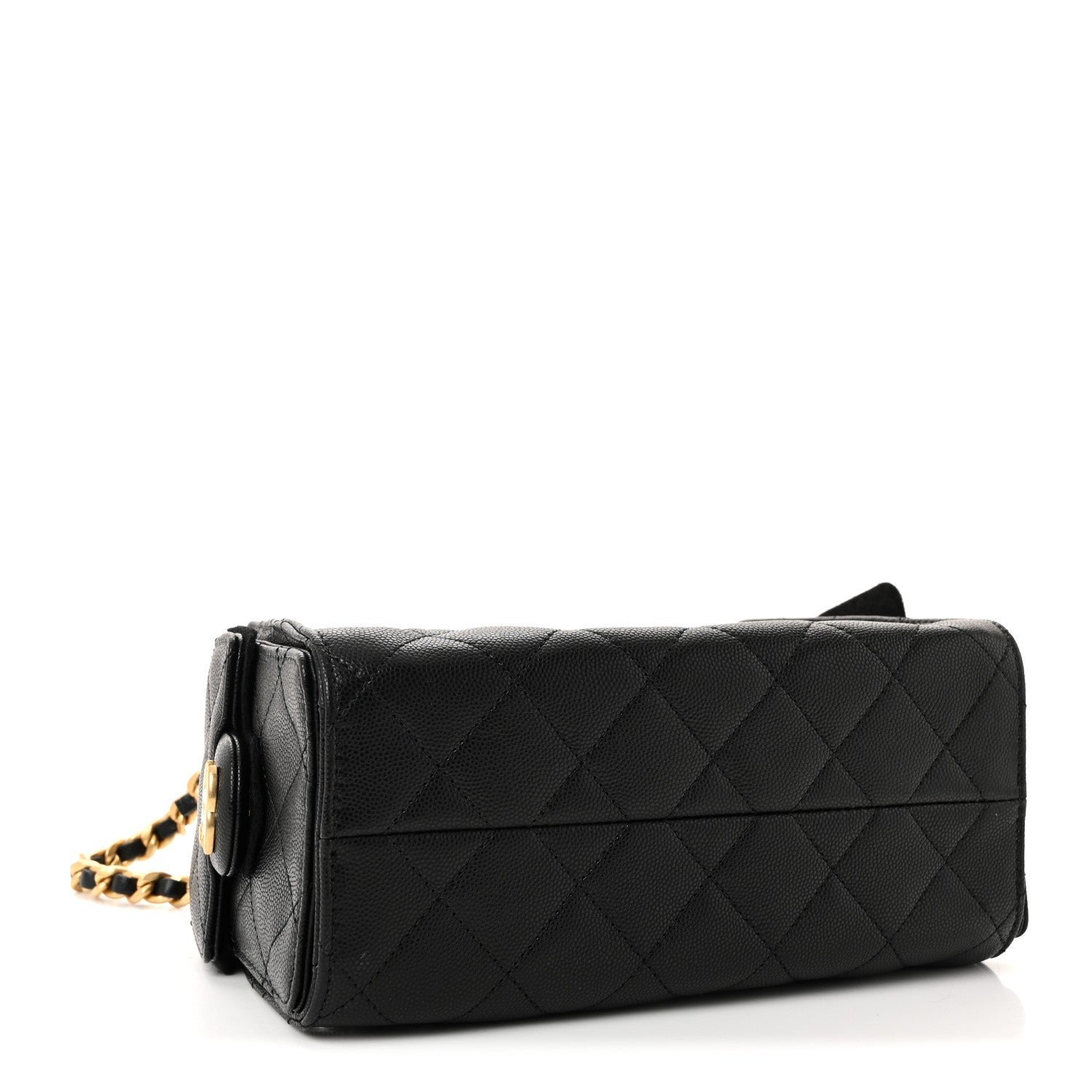 Caviar Quilted Mini Chanel 25 Handbag Black - Image 4