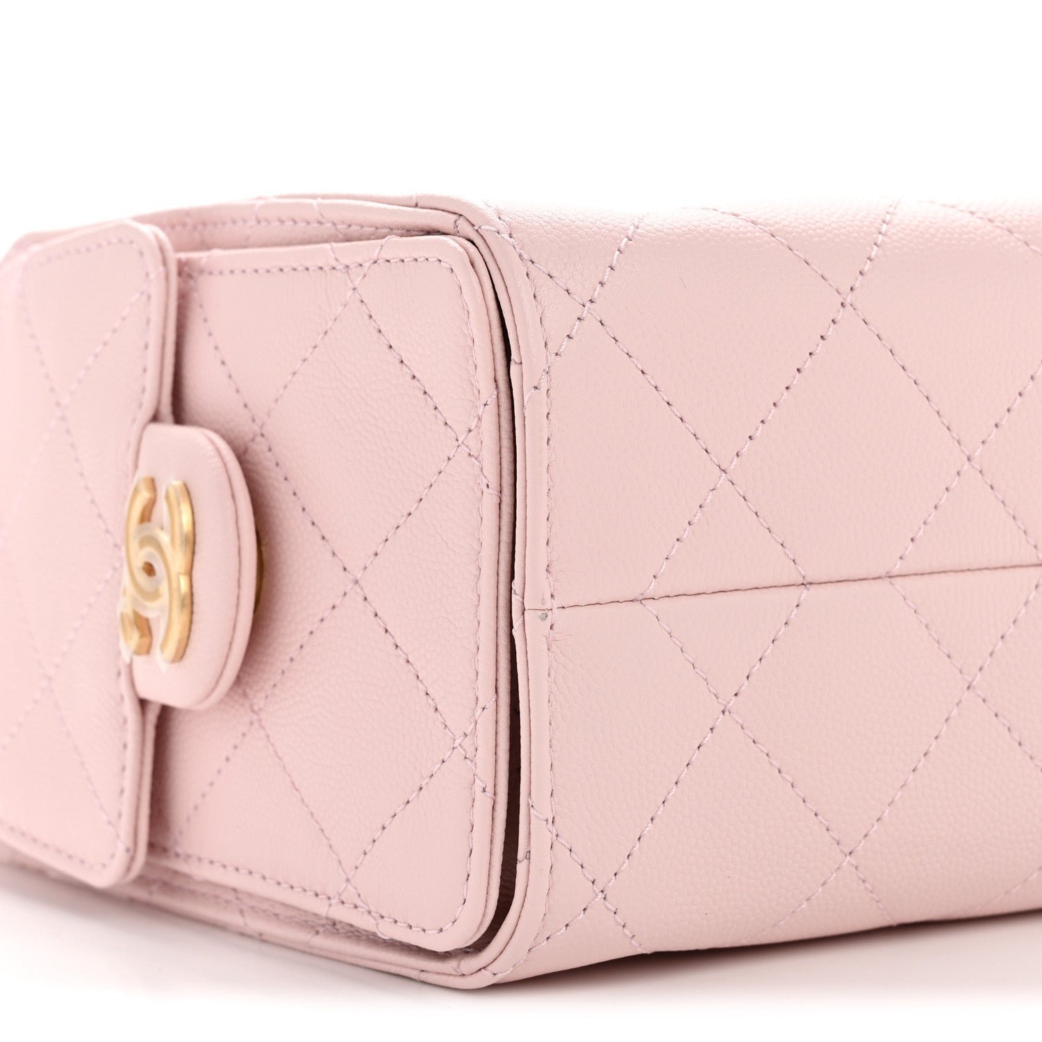 Caviar Quilted Mini Chanel 25 Handbag Light Pink - Image 9