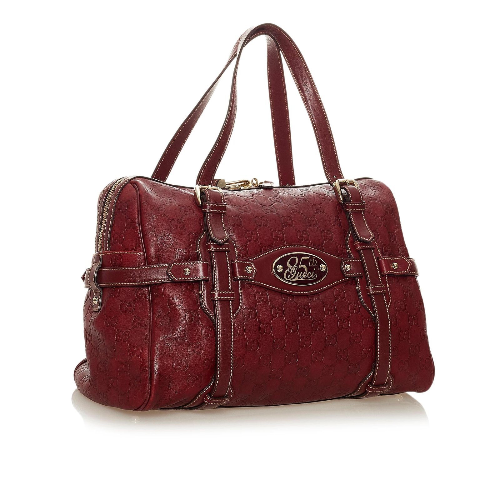 Gucci 85th Anniversary Guccissima Leather Boston Bag - Image 2