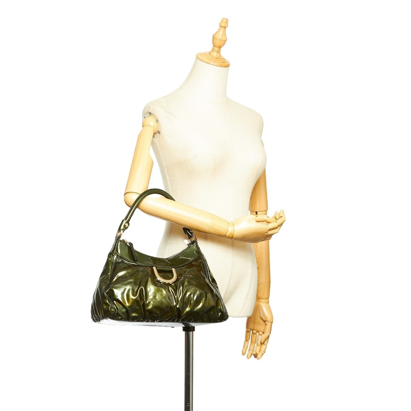 Gucci Abbey D-Ring Patent Leather Shoulder Bag - Image 5