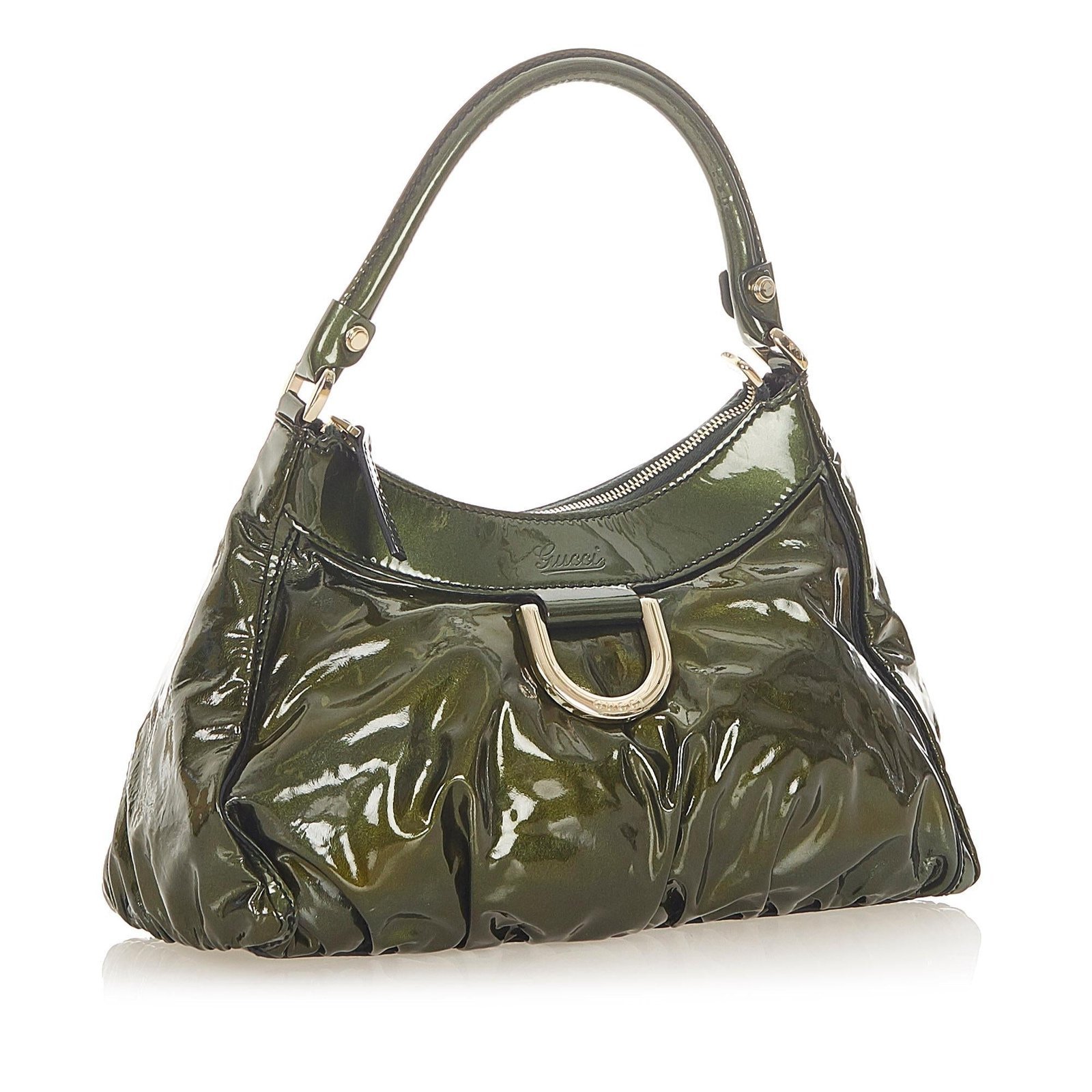 Gucci Abbey D-Ring Patent Leather Shoulder Bag - Image 2