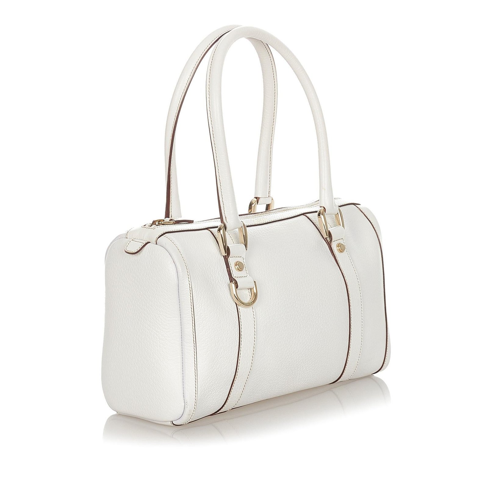 Gucci Abbey Leather Boston Bag - Image 4