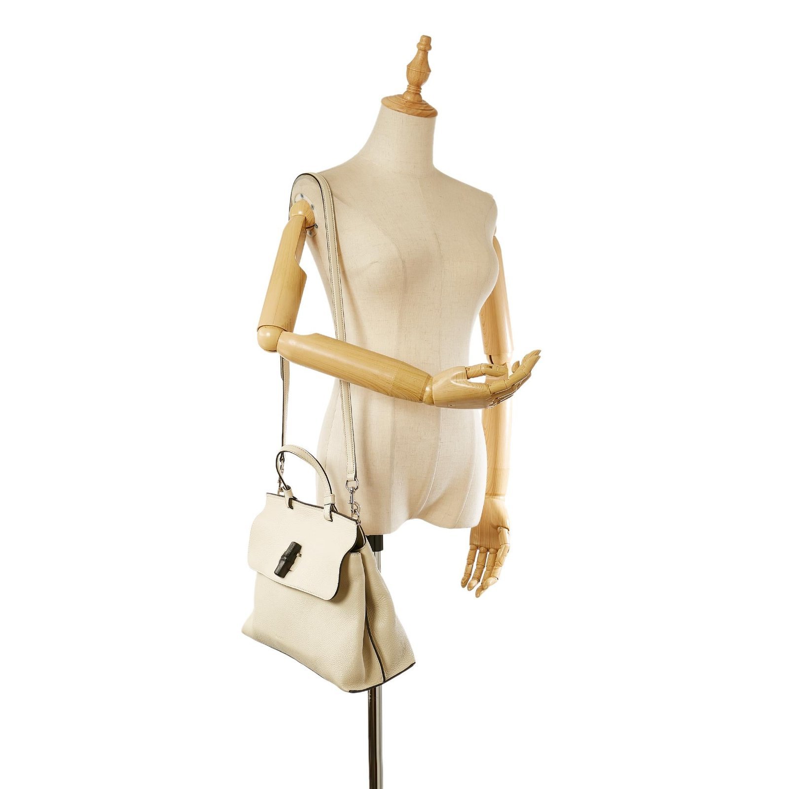 Gucci Bamboo Daily Leather Satchel - Image 5