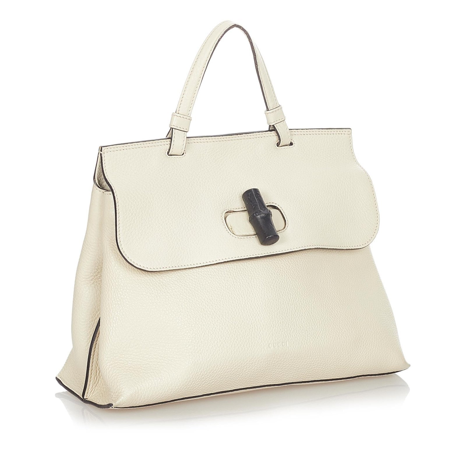 Gucci Bamboo Daily Leather Satchel - Image 2