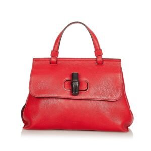 Gucci Bamboo Daily Leather Satchel