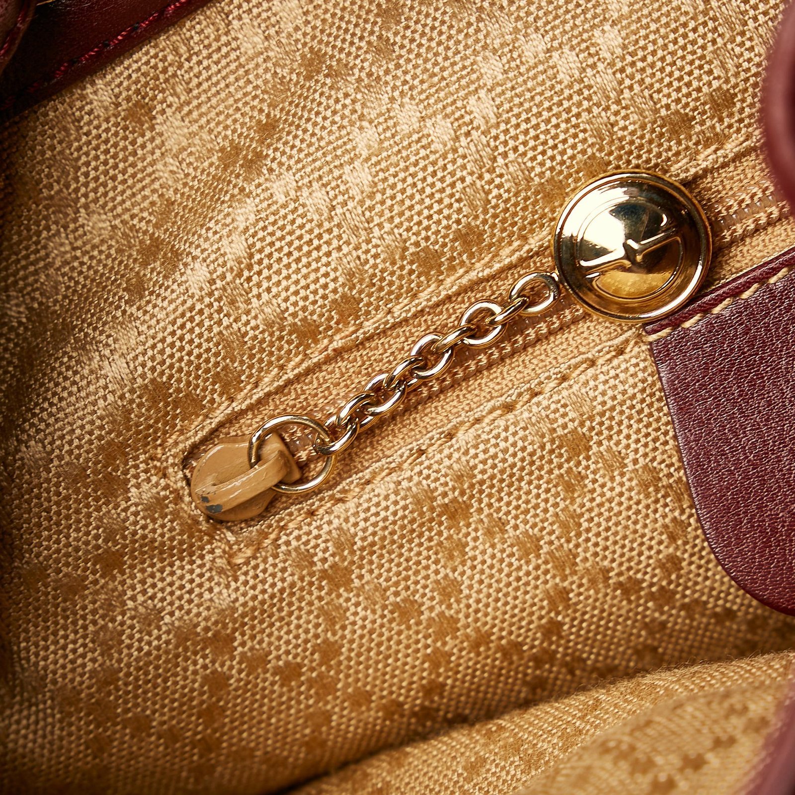 Gucci Bamboo Drawstring Leather Backpack - Image 9