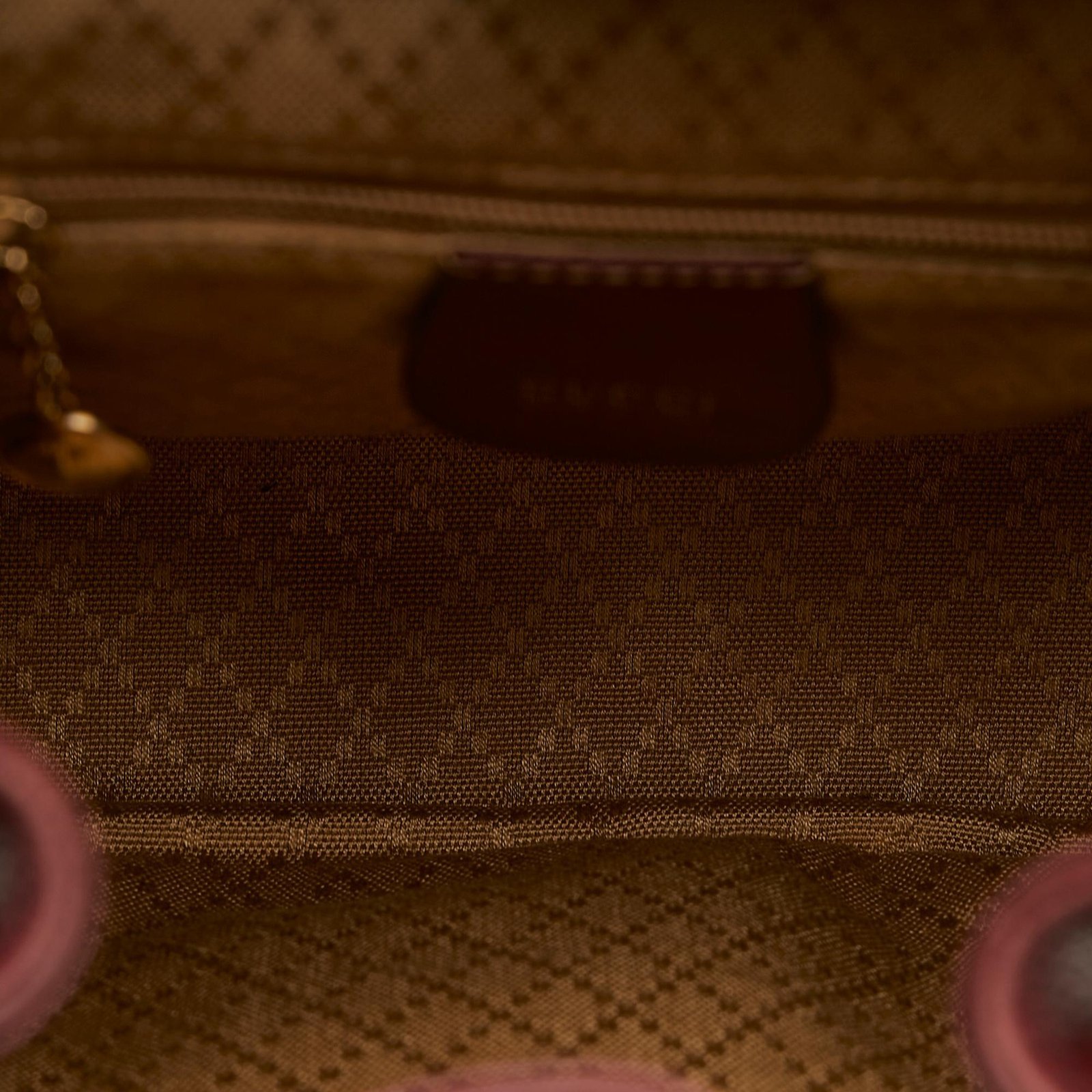 Gucci Bamboo Drawstring Leather Backpack - Image 6