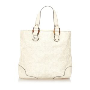Gucci Bamboo Horsebit Leather Tote Bag