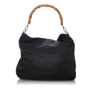 Gucci Bamboo Nylon Satchel