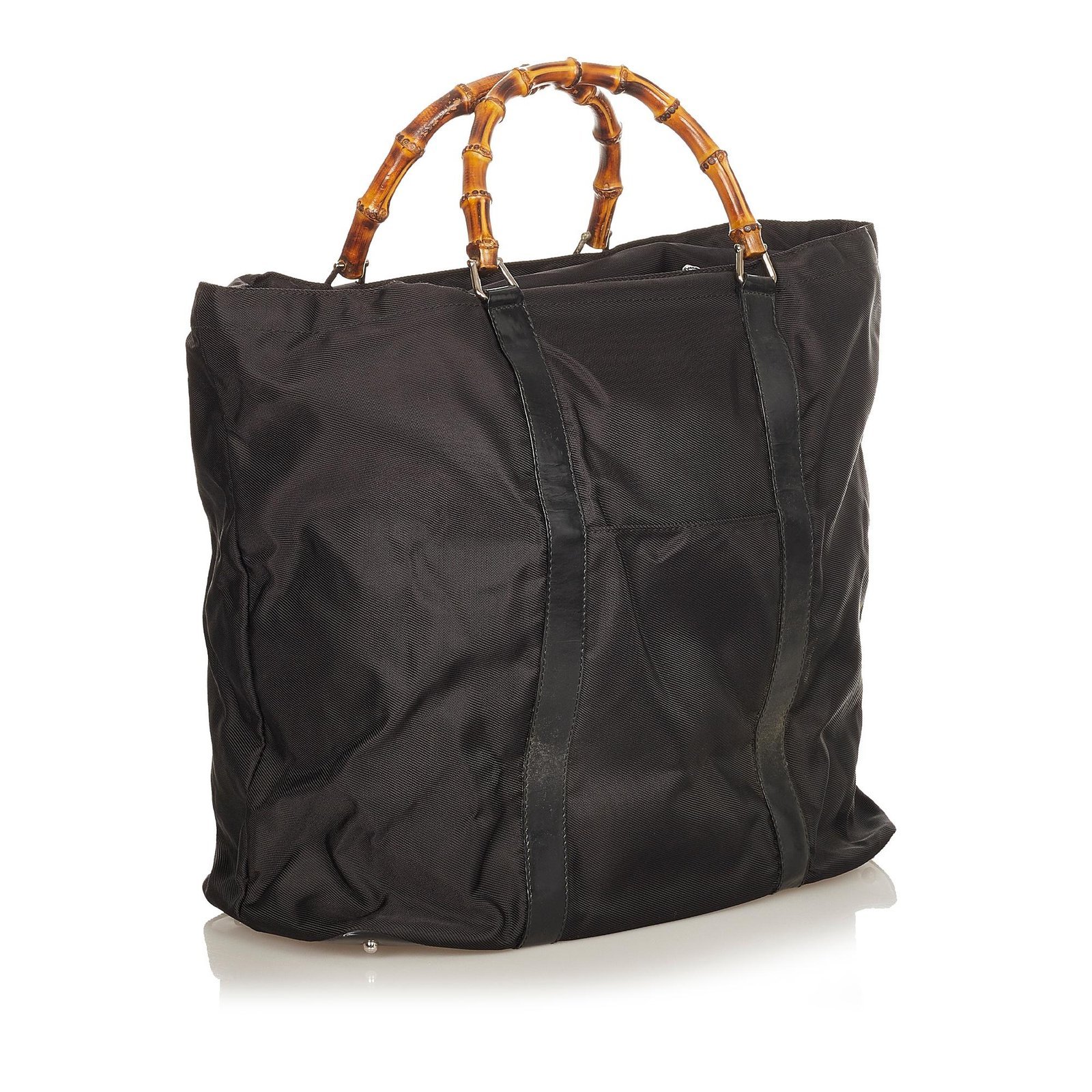 Gucci Bamboo Nylon Tote Bag - Image 2