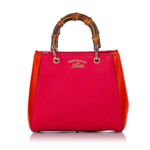 Gucci Bamboo Shopper Leather Satchel