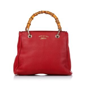Gucci Bamboo Shopper Leather Satchel