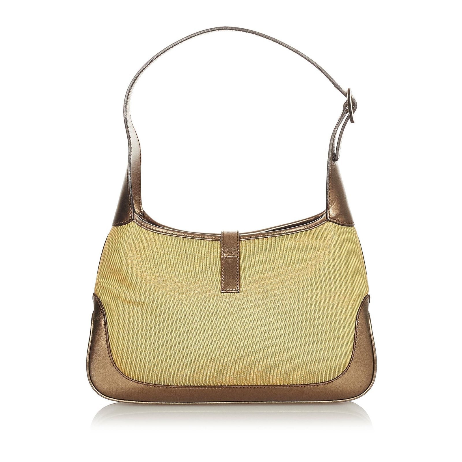 Gucci Canvas Jackie Shoulder Bag - Image 3