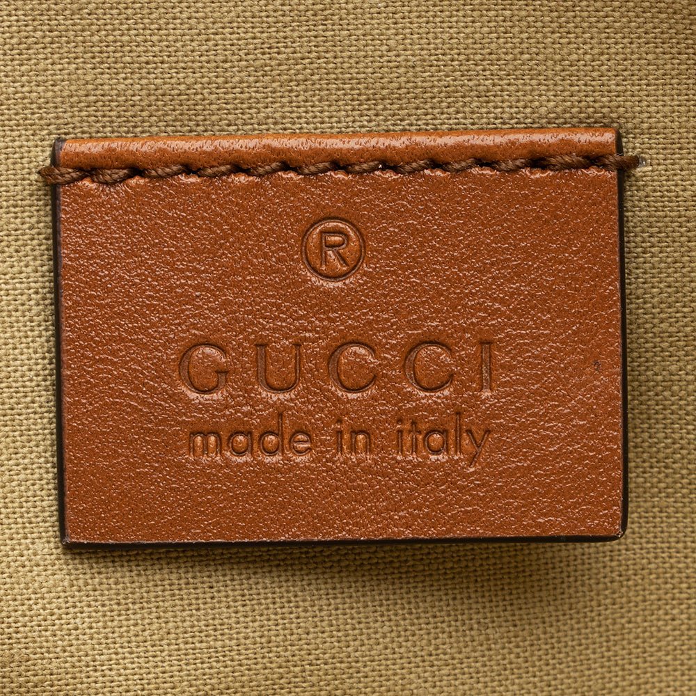 Gucci Canvas Vintage Web Wristlet - Image 6