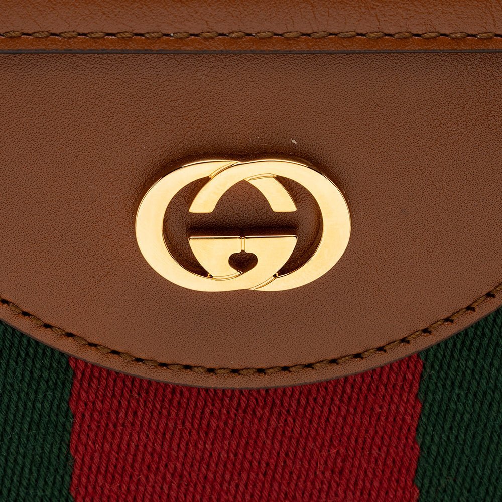 Gucci Canvas Vintage Web Wristlet - Image 7