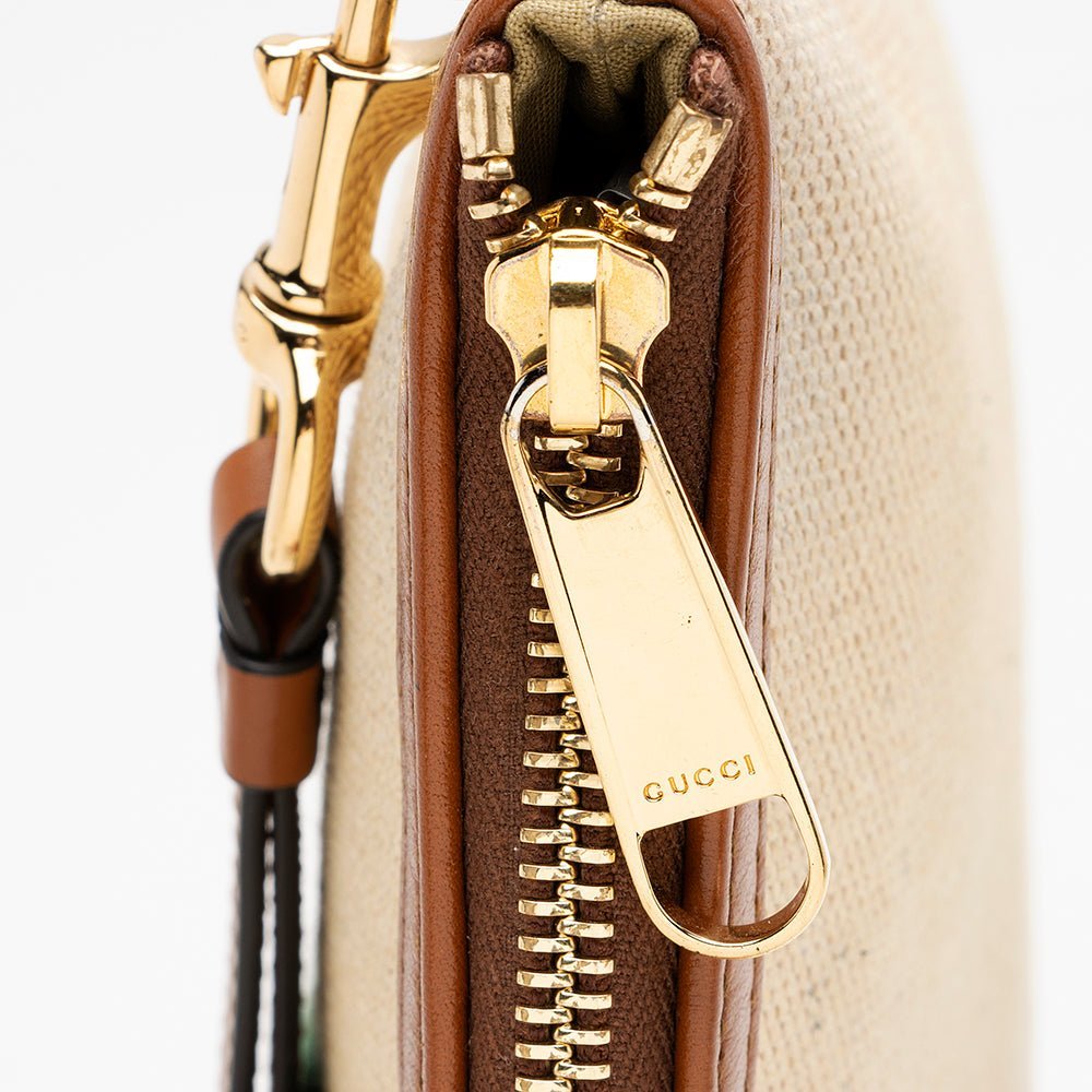 Gucci Canvas Vintage Web Wristlet - Image 7