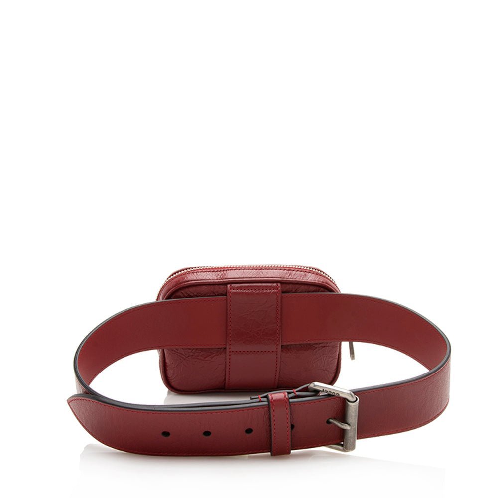 Gucci Cracked Calfskin Morpheus Belt Bag - Size 28 / 70 - Image 3
