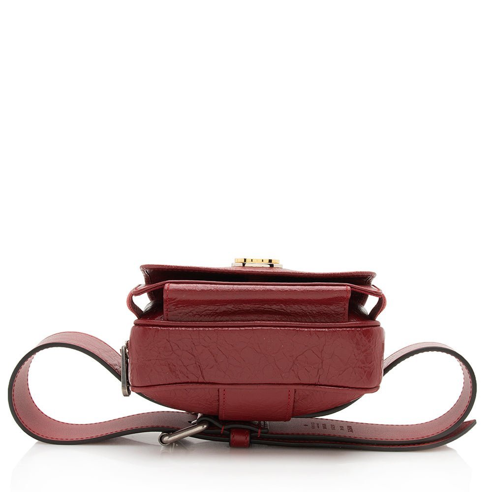 Gucci Cracked Calfskin Morpheus Belt Bag - Size 28 / 70 - Image 4