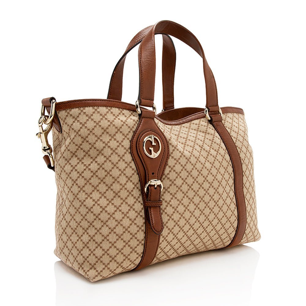 Gucci Diamante Canvas Village Tote - Image 2