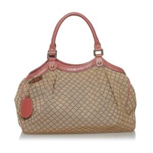Gucci Diamante Sukey Canvas Tote Bag