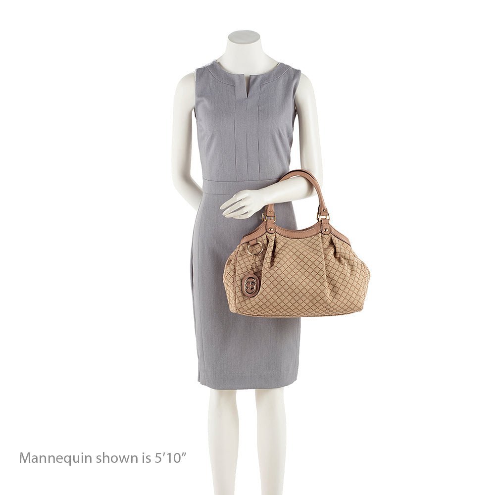 Gucci Diamante Canvas Sukey Medium Tote - Image 5