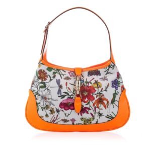 Gucci Flora New Jackie Canvas Shoulder Bag