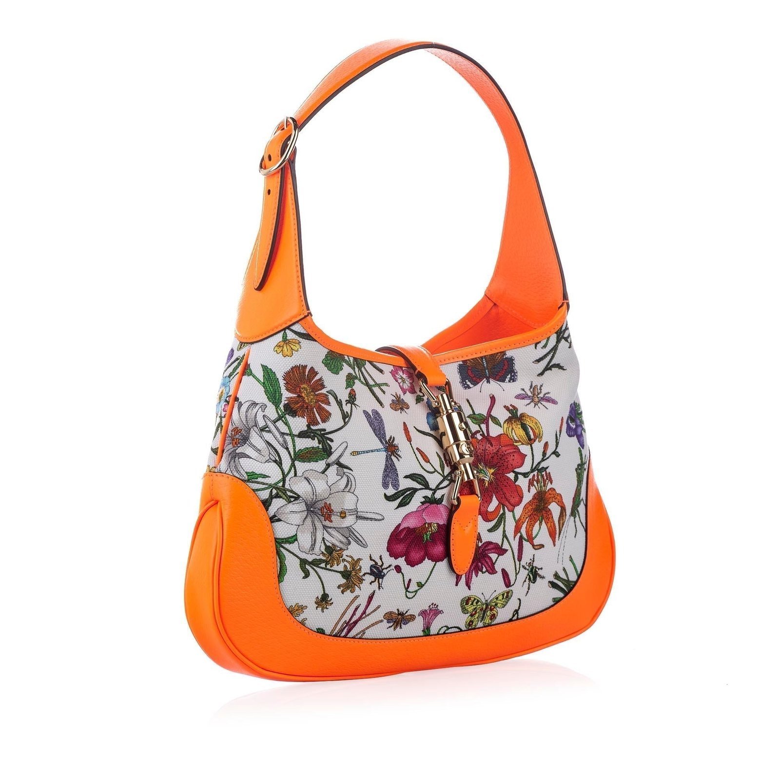 Gucci Flora New Jackie Canvas Shoulder Bag - Image 2