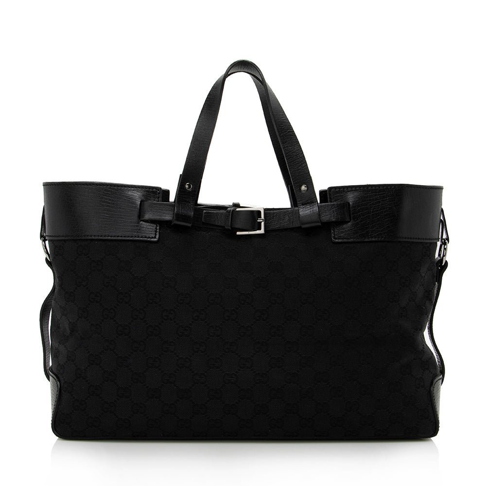 Gucci GG Canvas Belted Tote - Image 3