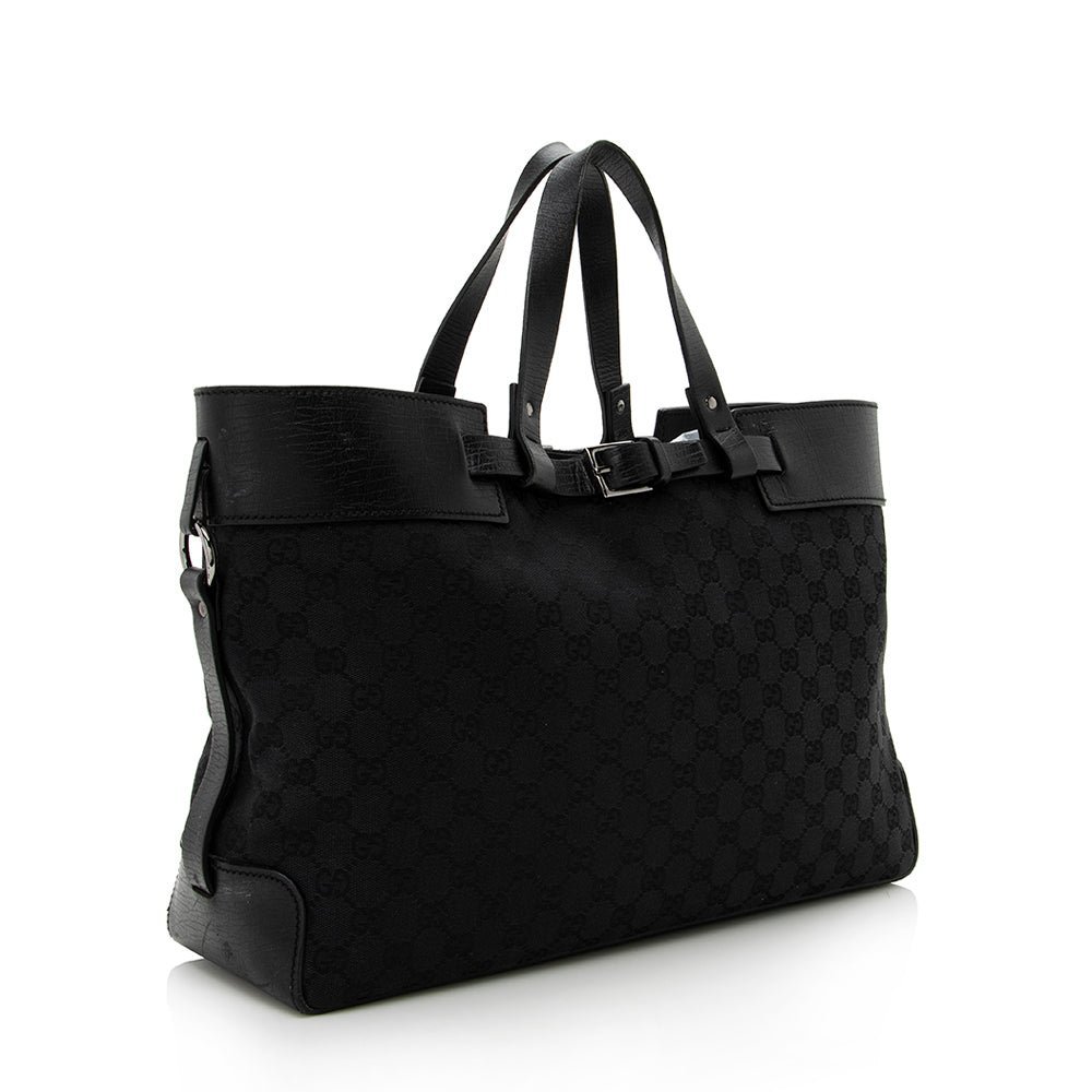 Gucci GG Canvas Belted Tote - Image 2