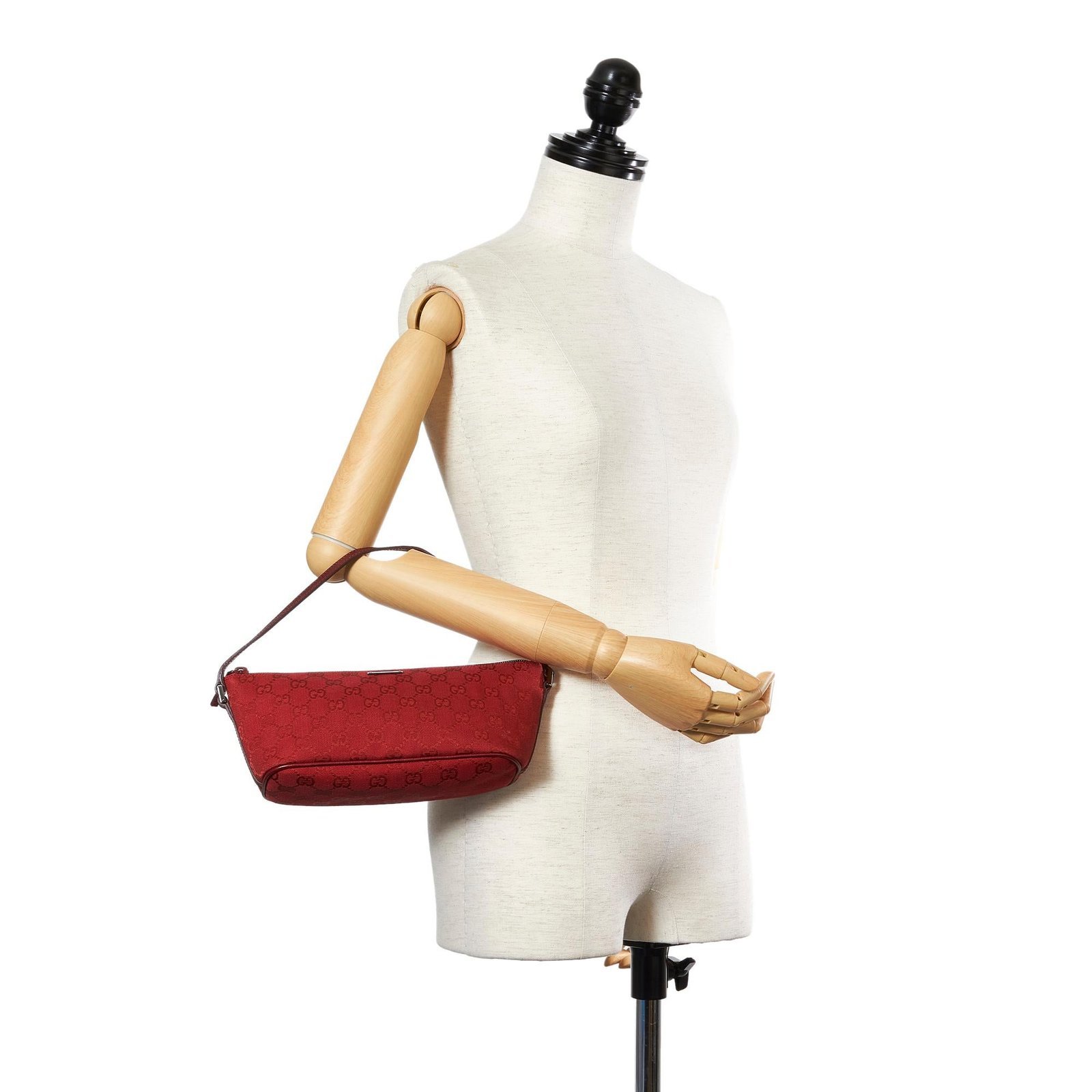 Gucci GG Canvas Boat Baguette - Image 5