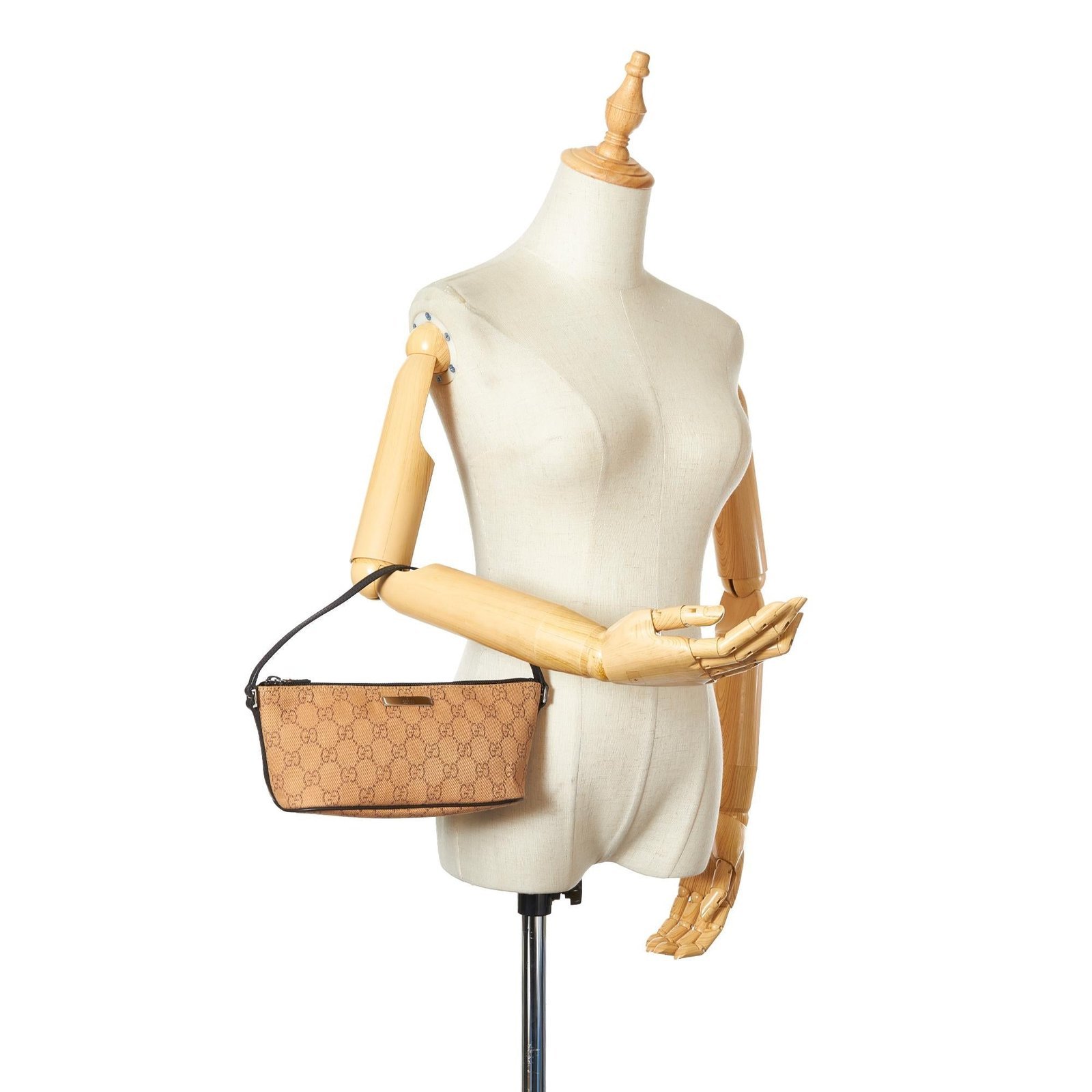 Gucci GG Canvas Boat Baguette - Image 5